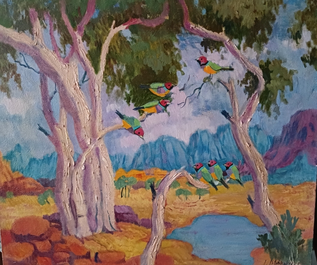 Painting for sale online - The Amadines