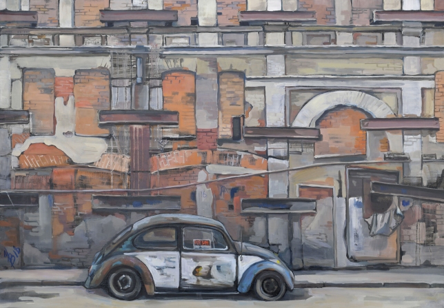 Painting for sale online - Times texture