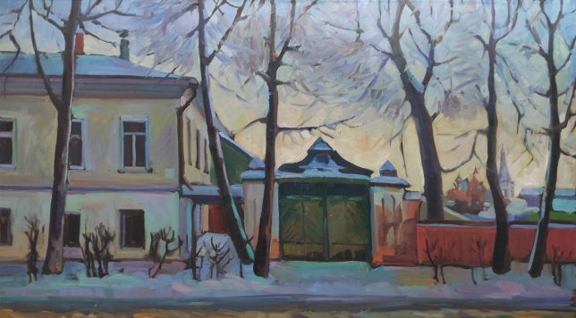 Painting for sale online - Suzdal Winter
