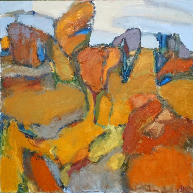 Painting for sale online - Nine shades of ocher