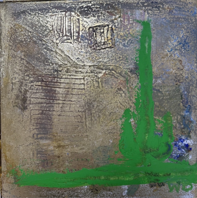 Painting for sale online - Green-gold
