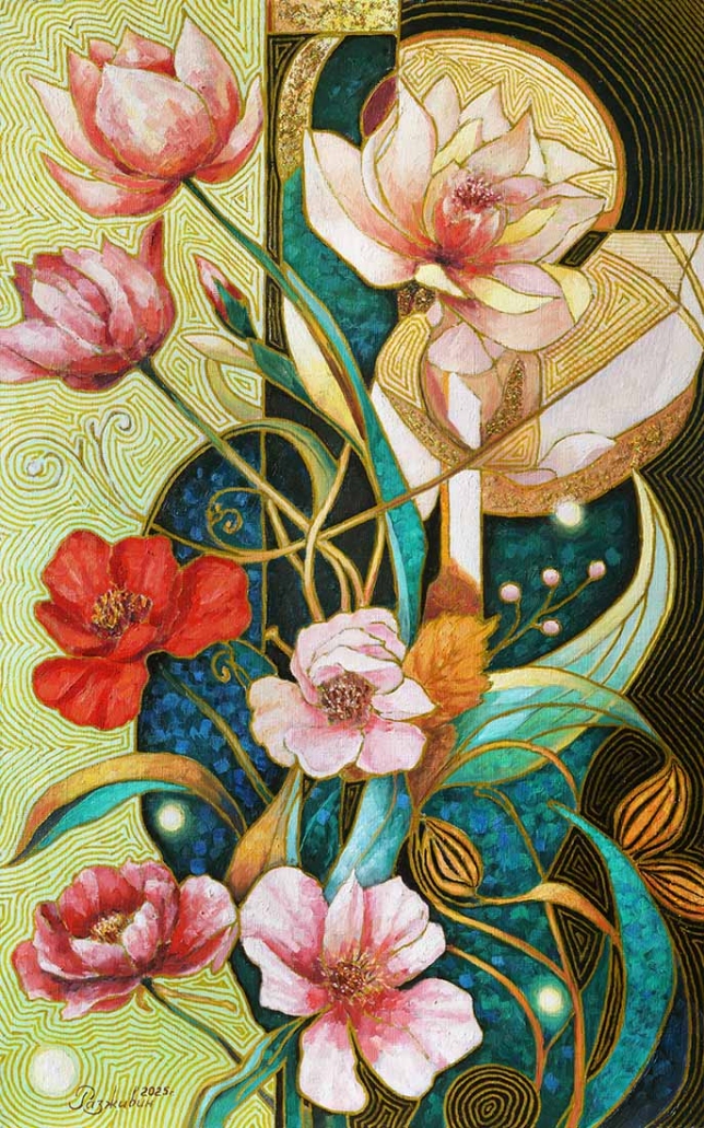 Painting for sale online - Still life in Art Nouveau style