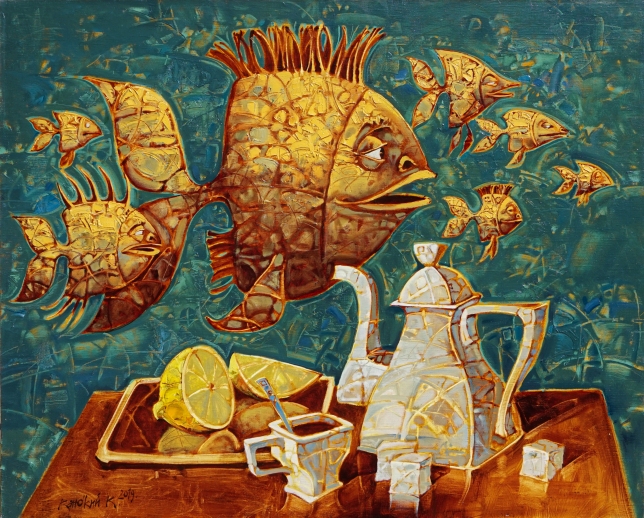 Painting for sale online - Fish for tea