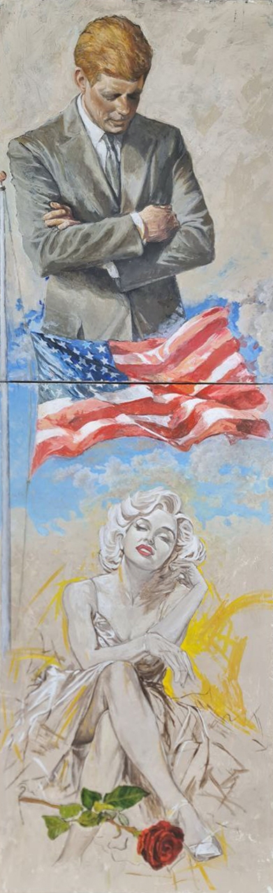 Painting for sale online - JFK Monroe