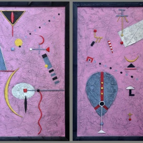 Painting for sale online - Astrological Journey Diptych