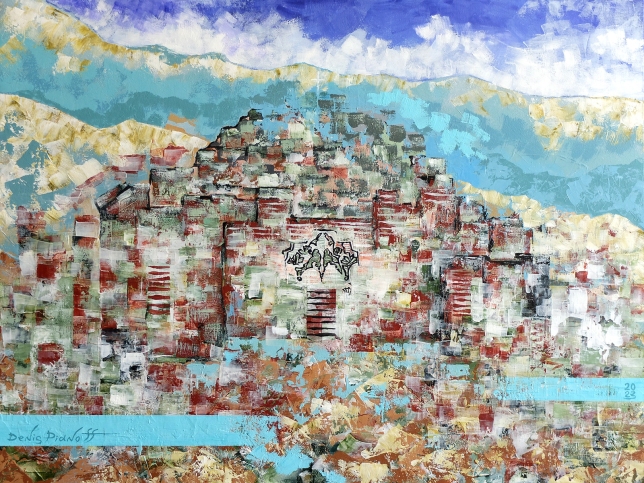 Painting for sale online - Gilded by the sun of centuries