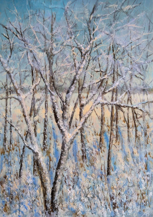 Painting for sale online - Snow, snow, snow…