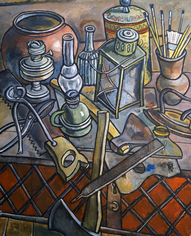 Painting for sale online - In the artists studio