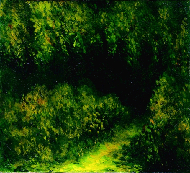 Painting for sale online - The Road to the Green Forest