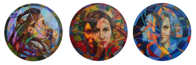 Painting for sale online - Triptych Trinity