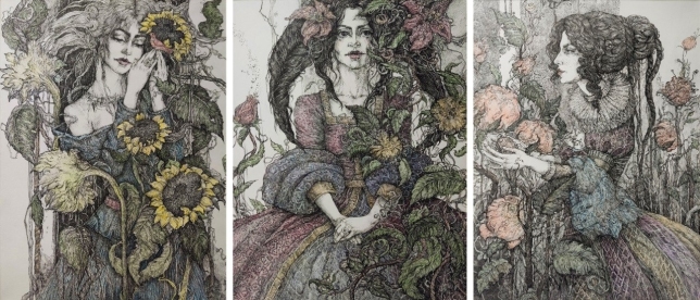 Painting for sale online - The Infanta in the Garden series