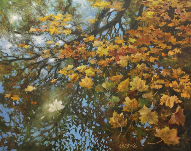 Painting for sale online - Autumn on the water