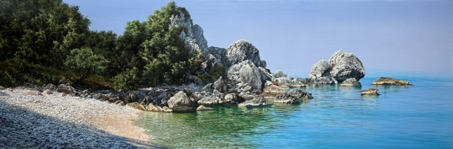 Painting for sale online - Wild Beach, Montenegro