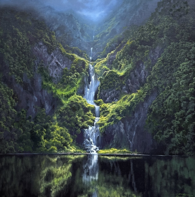 Painting for sale online - Waterfall