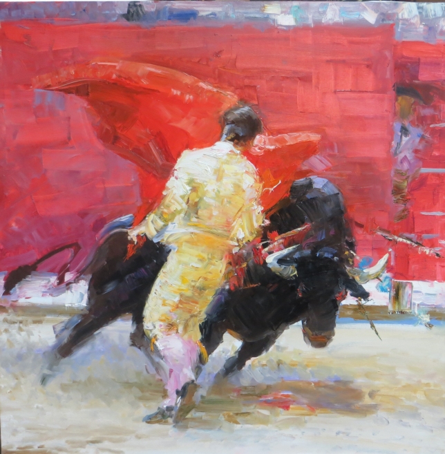 Painting for sale online - Bullfight