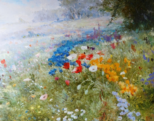 Painting for sale online - Moorish lawn