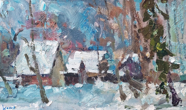 Painting for sale online - Winter fairy tale