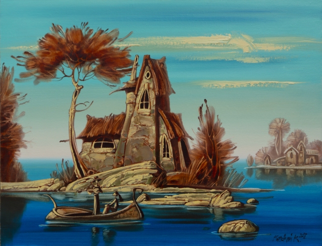 Painting for sale online - Red Island