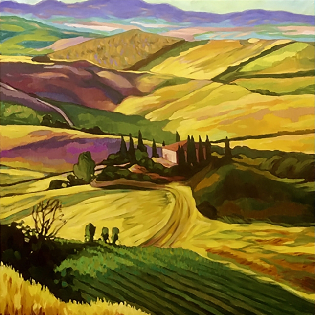 Painting for sale online - Tuscan landscape