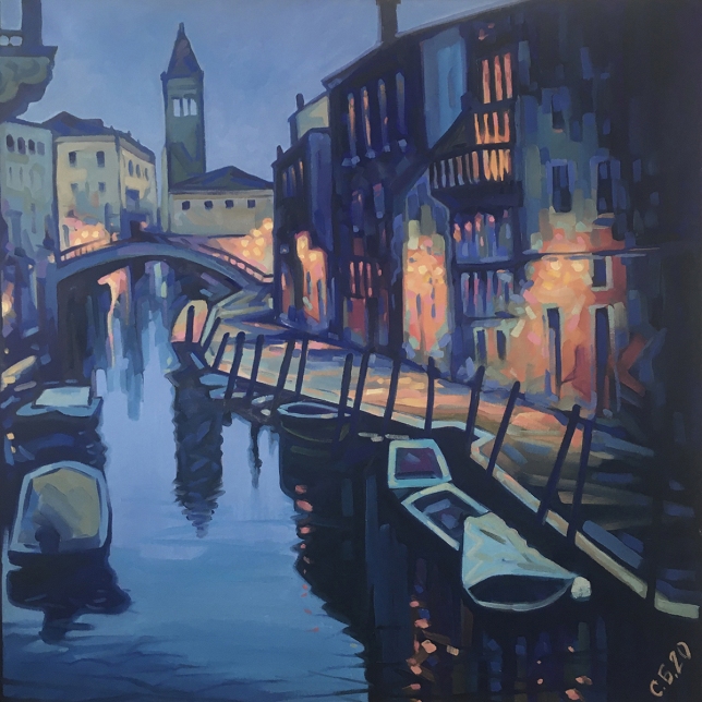 Painting for sale online - Landscape Evening