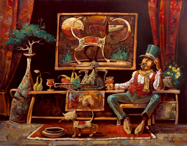 Painting for sale online - On a visit