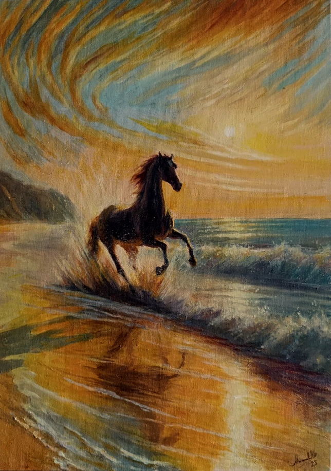 Painting for sale online - Like the wind