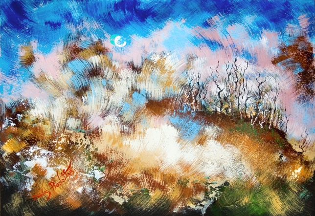 Painting for sale online - Wild boar hunting