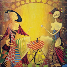 Painting for sale online - Cafe