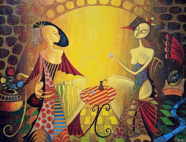 Painting for sale online - Cafe