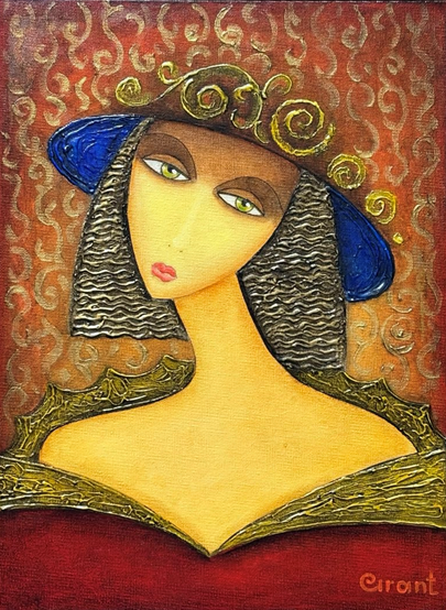Painting for sale online - Mysterious eyes 