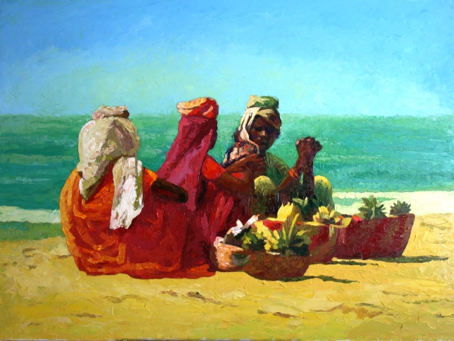 Painting for sale online - Women of Goa 21