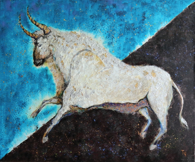 Painting for sale online - Heavenly Bull