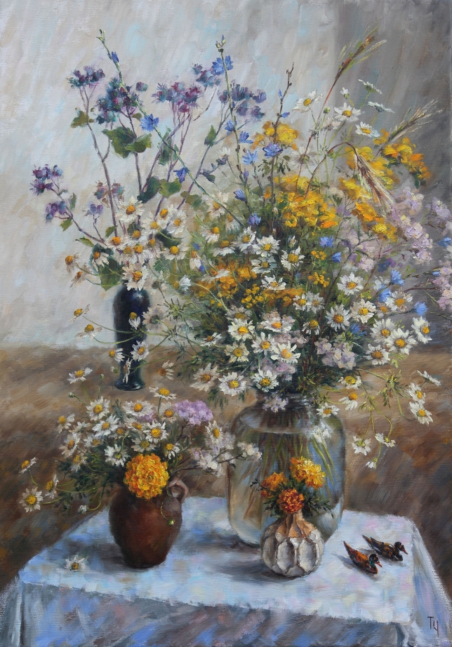 Painting for sale online - Still life with ducks