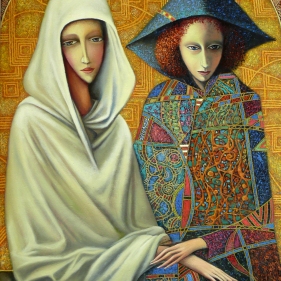 Painting for sale online - Two sisters