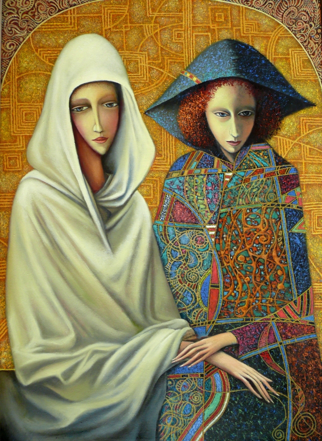 Painting for sale online - Two sisters
