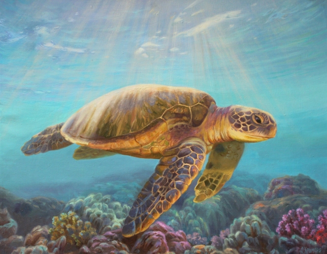 Painting for sale online - In the blue expanse