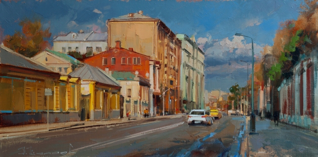 Painting for sale online - A profitable place, Staraya Basmannaya.