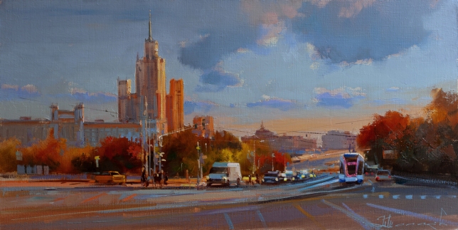 Painting for sale online - Nonsense high-rise View of Kotelnicheskaya Embankment