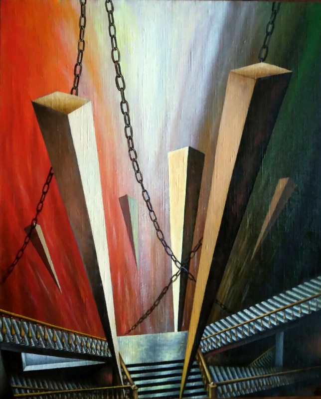 Painting for sale online - An Unlikely Confluence of Unlikely Events