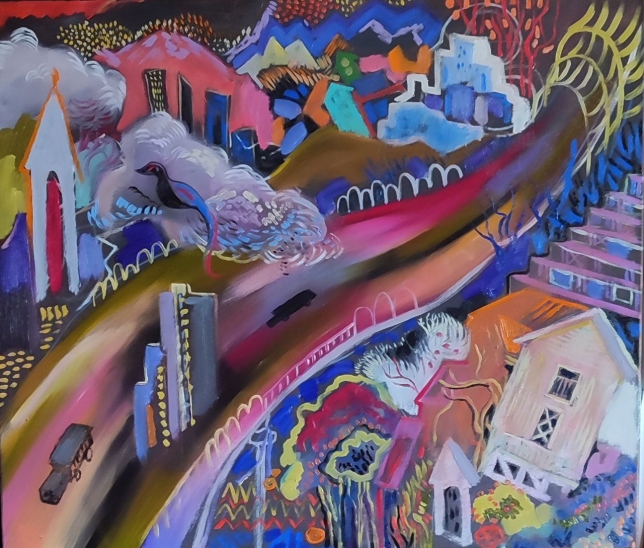 Painting for sale online - Road