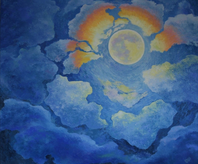 Painting for sale online - Night of the Full Moon