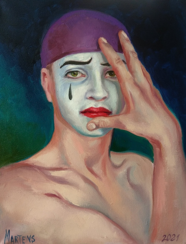 Painting for sale online - Green-eyed