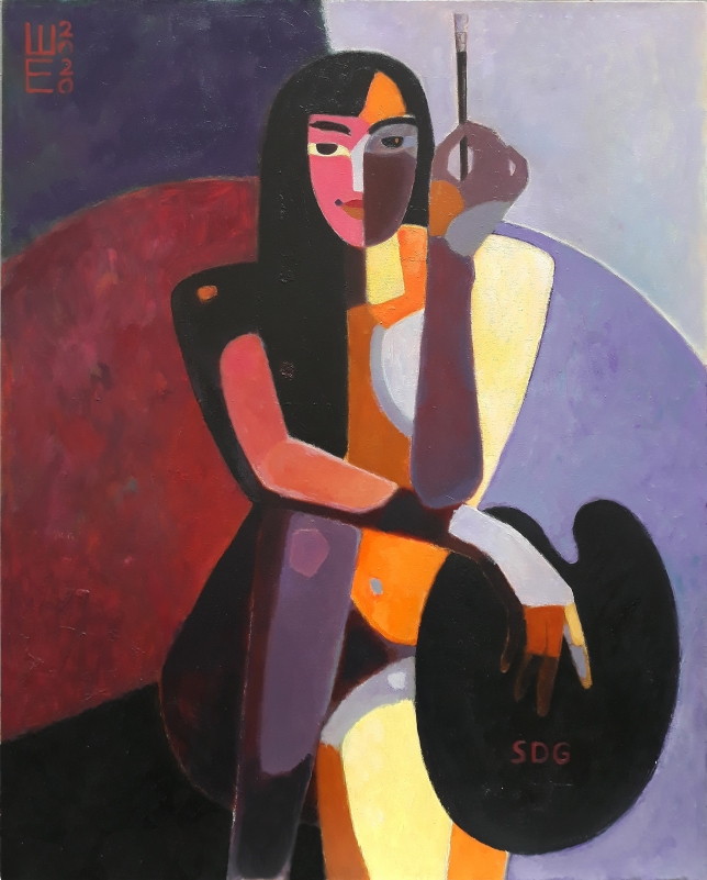 Painting for sale online - Glory to God alone