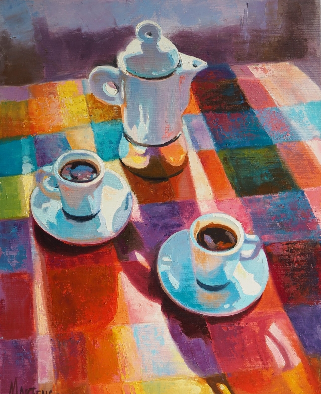 Painting for sale online - Two espressos