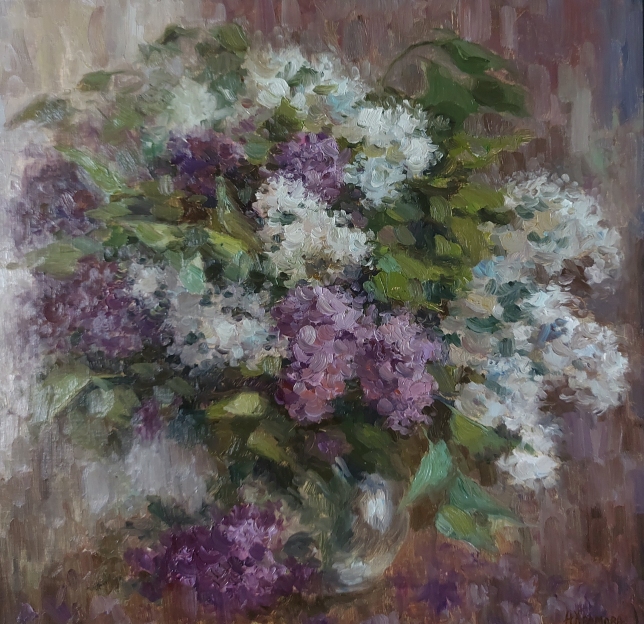 Painting for sale online - Feeling of lilac
