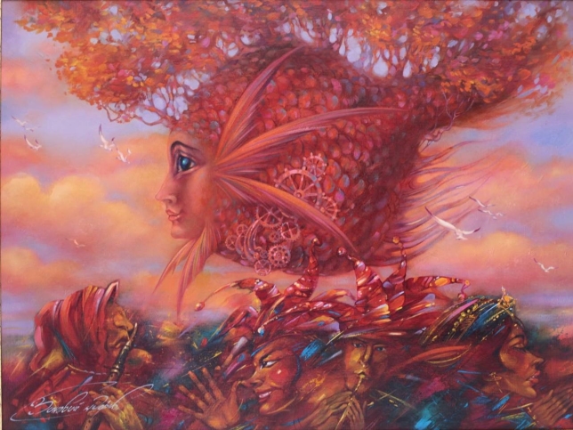 Painting for sale online - Mechanical fish