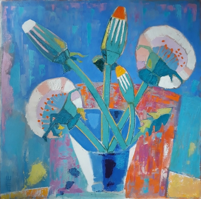 Painting for sale online - Dandelions