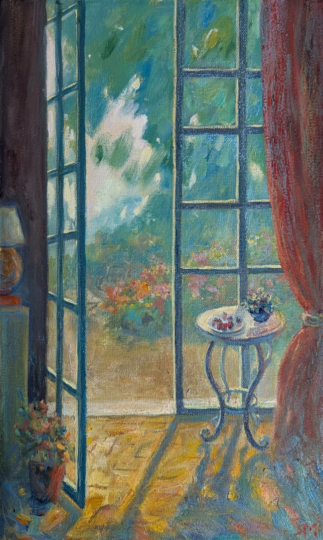 Painting for sale online - Garden view