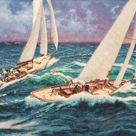 Painting for sale online - Through storms and tempests