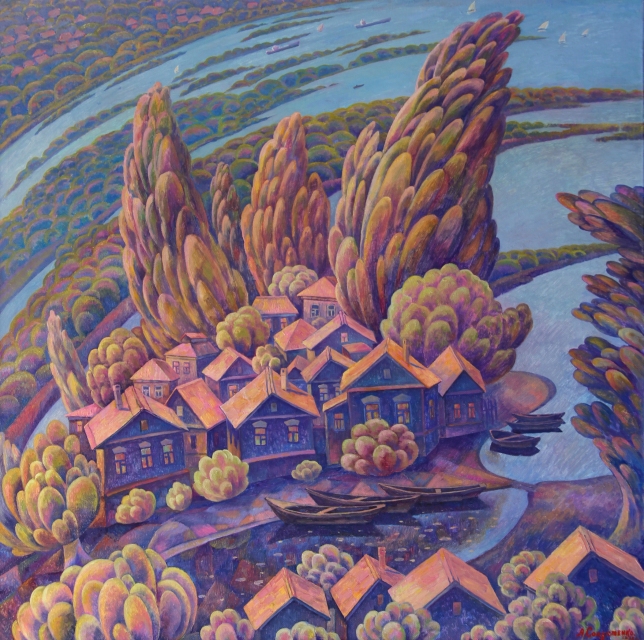 Painting for sale online - Volga Islands